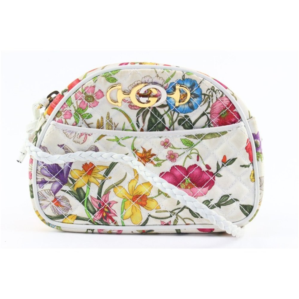 GUCCI Quilted Floral Trapuntata Crossbody 4GK0104K